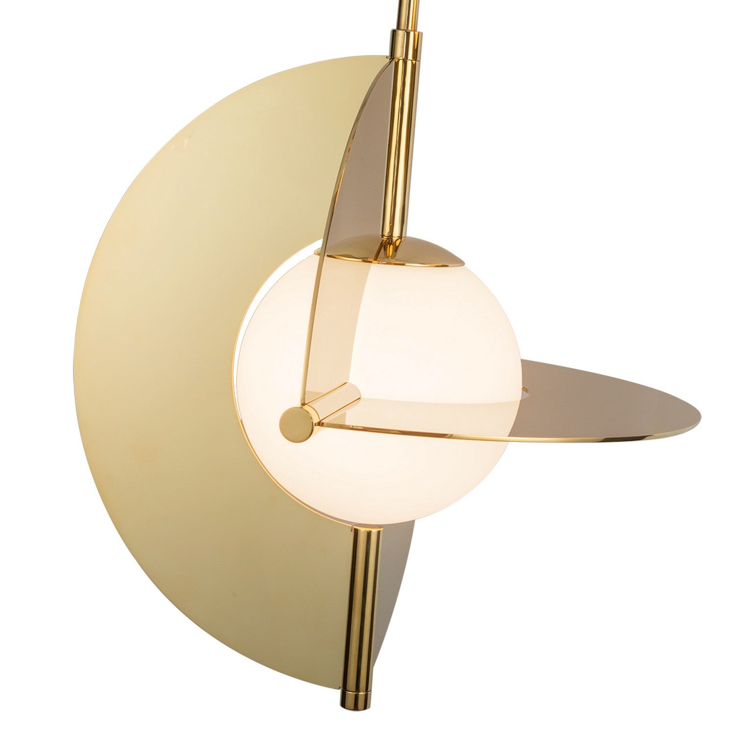 Kuzco Lighting - CH65127-MRB/OP-UNV - LED Chandelier - Scorpio - Metallic Brass/Opal Glass