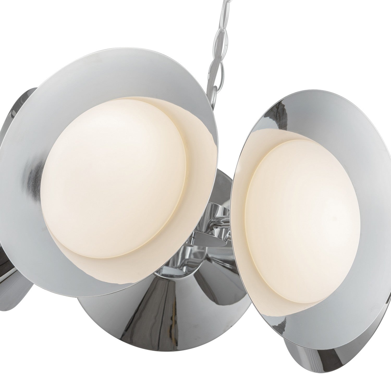Kuzco Lighting - CH77916-CH/OP-UNV - LED Chandelier - Cleo - Chrome/Opal Glass
