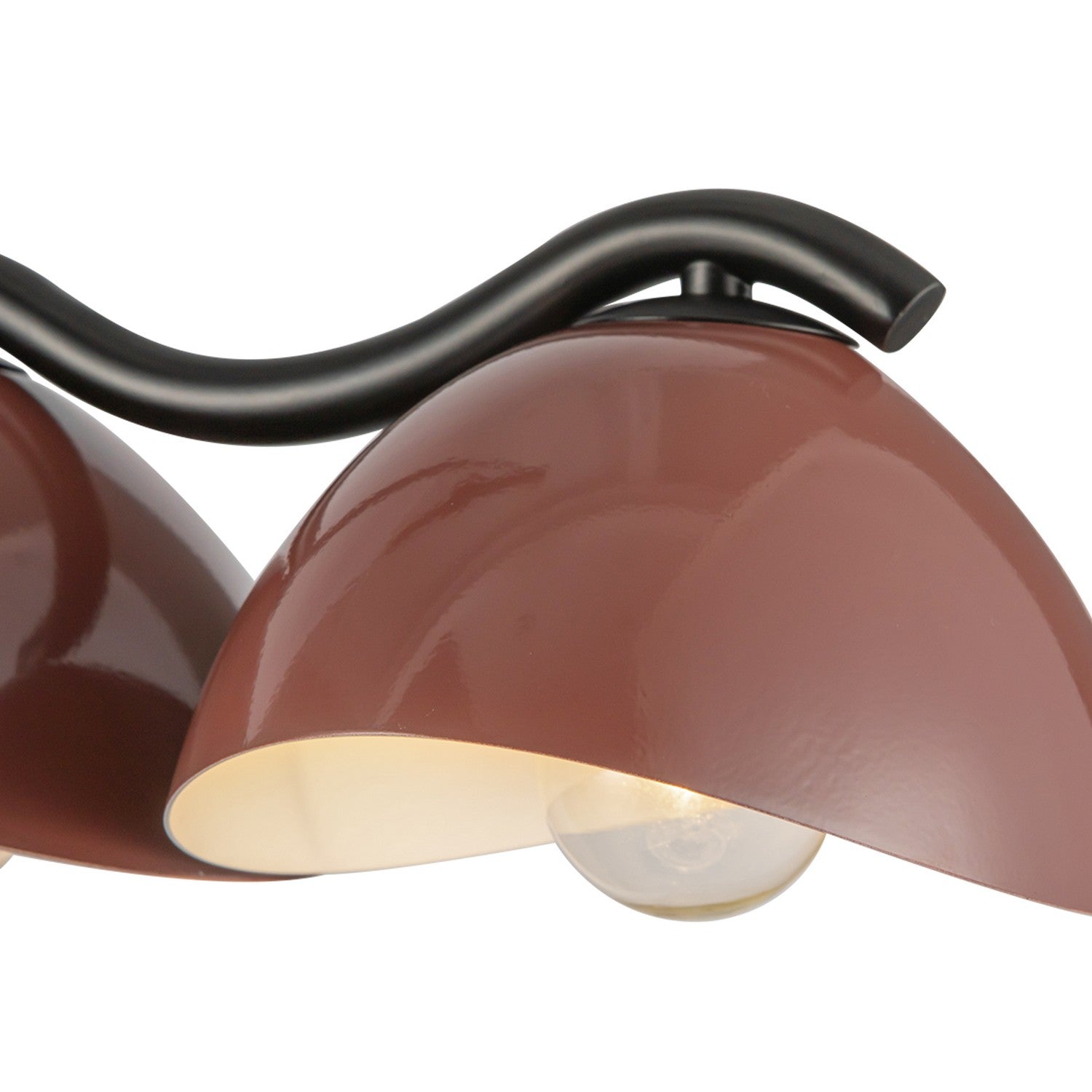 Kuzco Lighting - LP57642-BK/BGD - Seven Light Linear Pendant - Atlas - Black/Burgundy