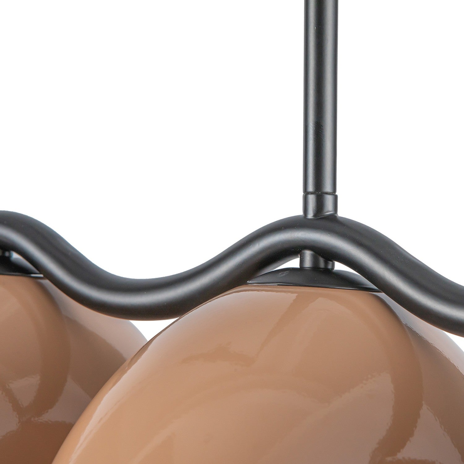 Kuzco Lighting - LP57642-BK/PEC - Seven Light Linear Pendant - Atlas - Black/Peach