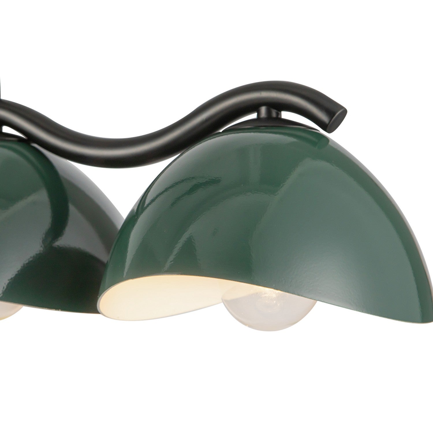 Kuzco Lighting - LP57642-BK/PGN - Seven Light Linear Pendant - Atlas - Black/Pine Green