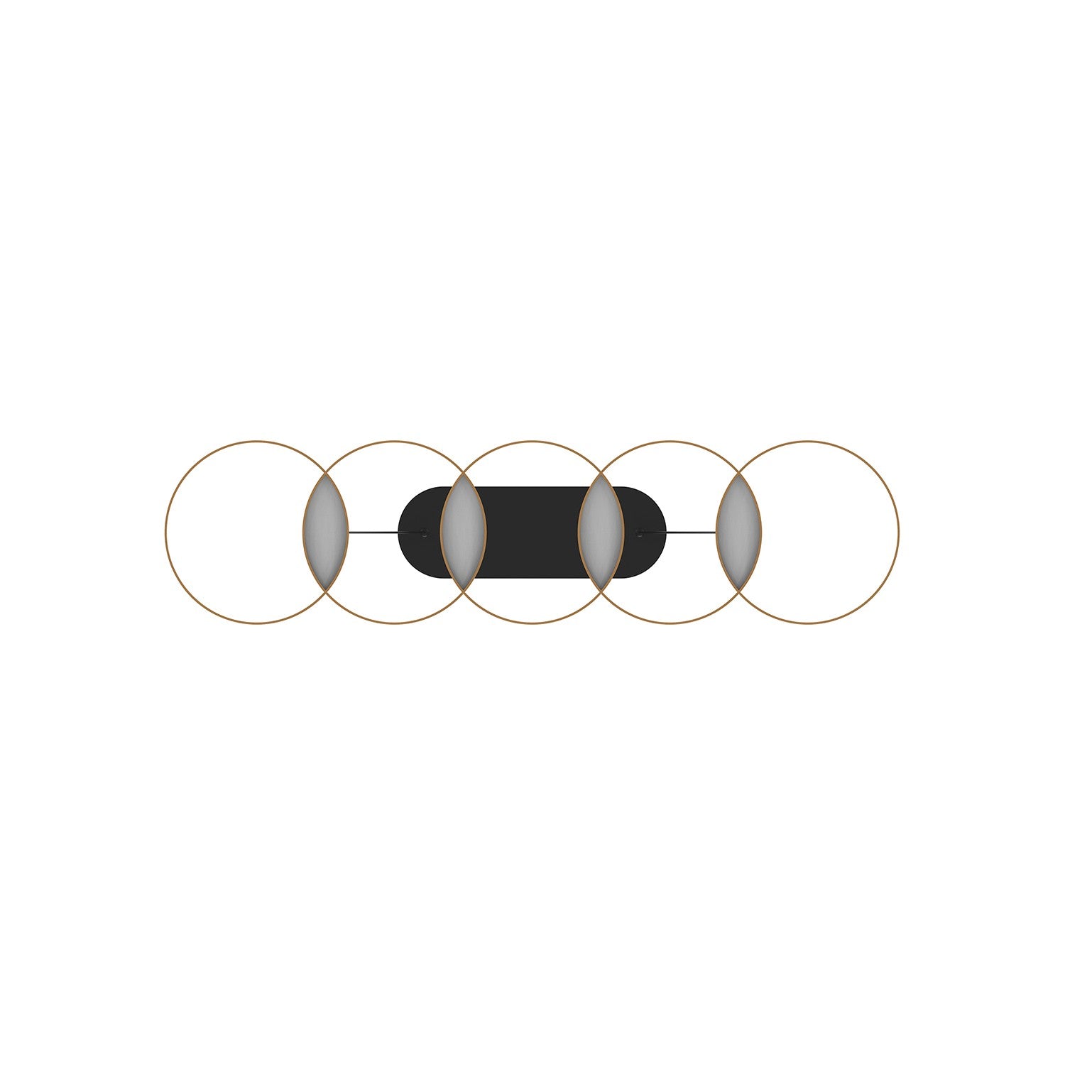 Kuzco Lighting - LP90838-BK/GD-UNV - LED Linear Pendant - Maestro - Black/Gold