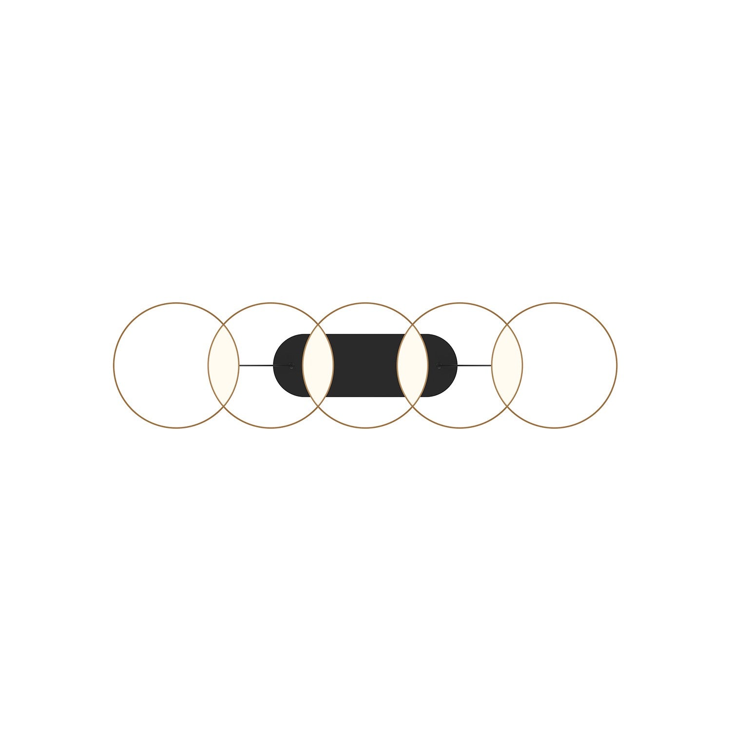 Kuzco Lighting - LP90838-BK/GD-UNV - LED Linear Pendant - Maestro - Black/Gold