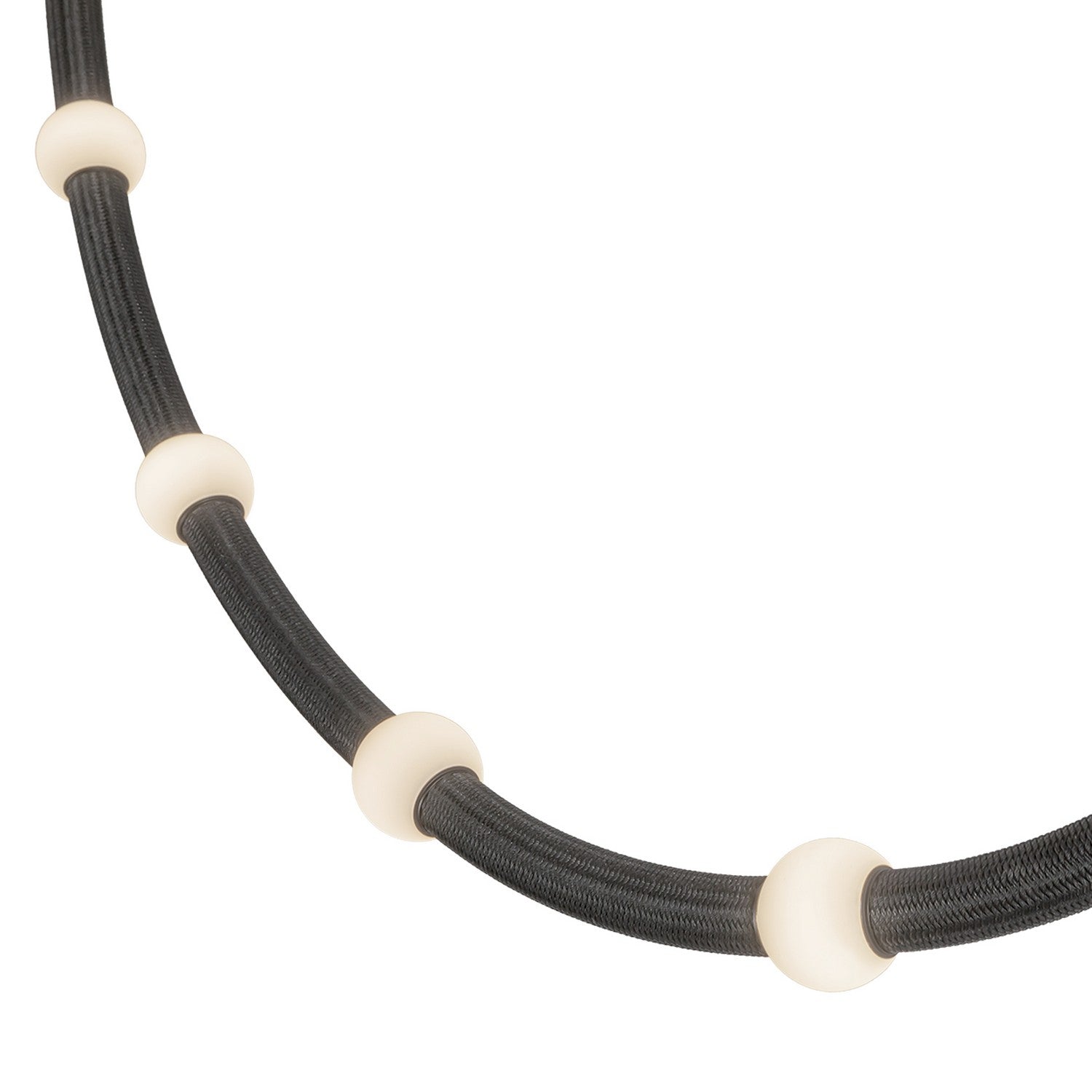 Kuzco Lighting - PD39310-BK/OP-UNV-010 - LED Pendant - Corda - Black/Opal Glass