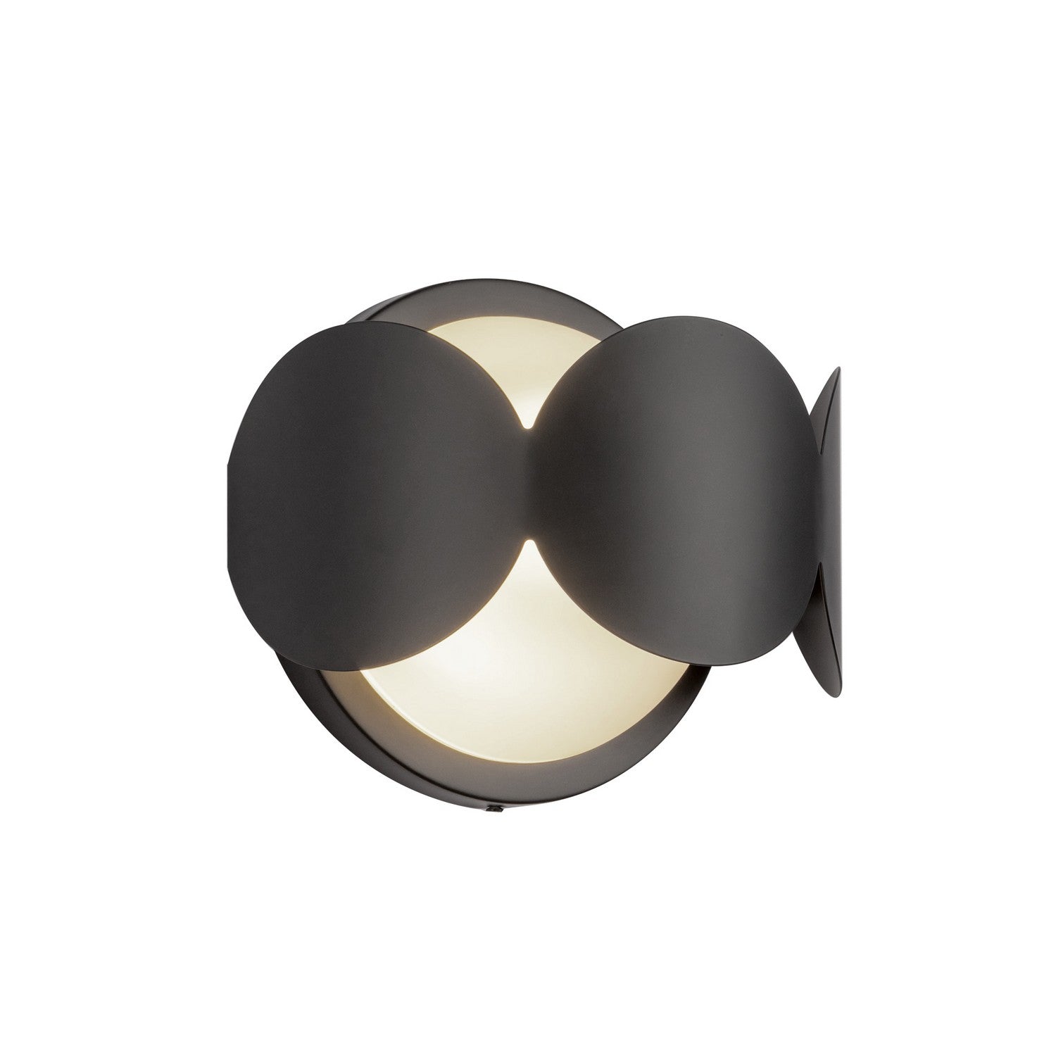 Kuzco Lighting - WS59810-BK/OP - One Light Wall Sconce - Ciel - Black/Opal Glass
