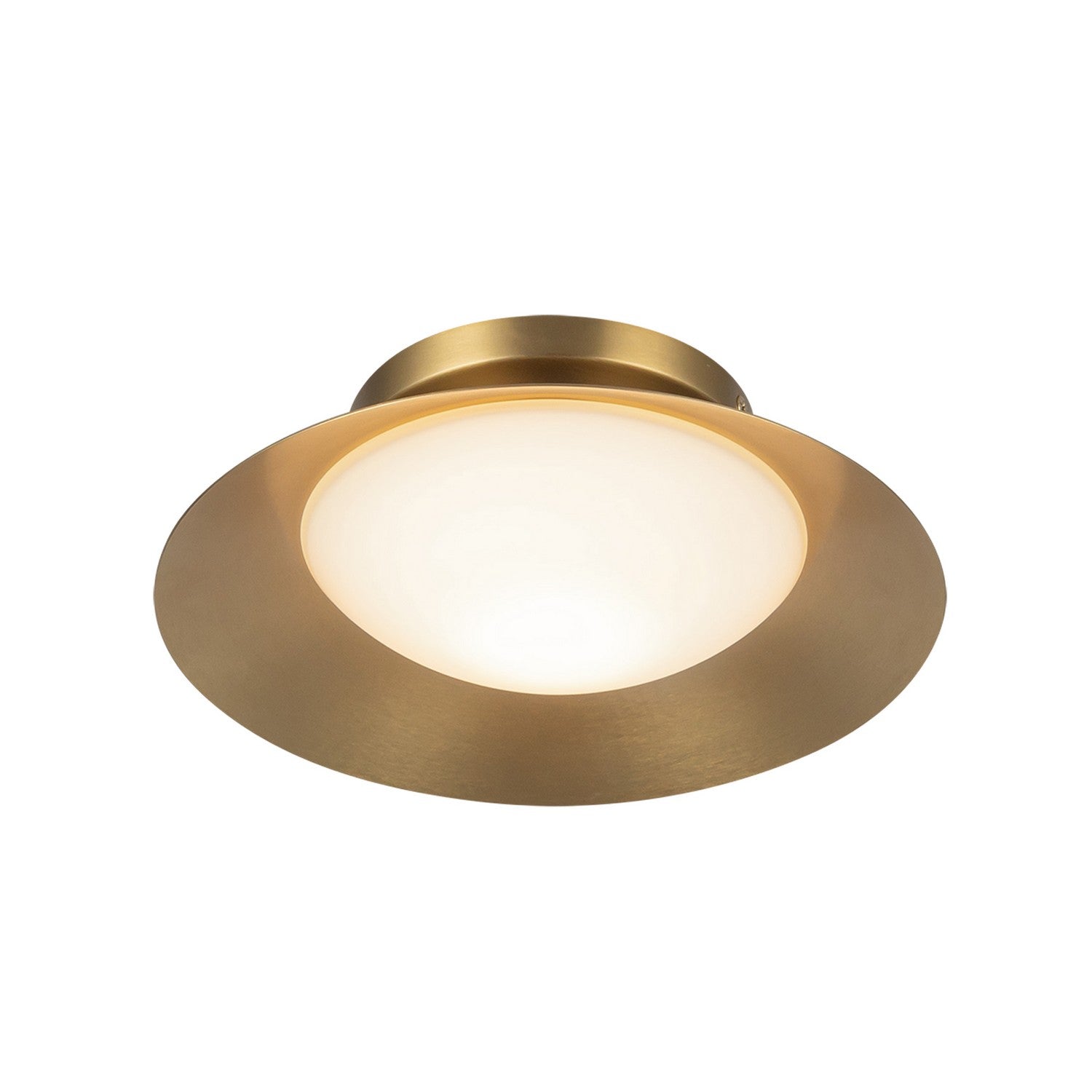 Kuzco Lighting - WS77909-BG/OP - LED Wall Sconce - Cleo - Brushed Gold/Opal Glass