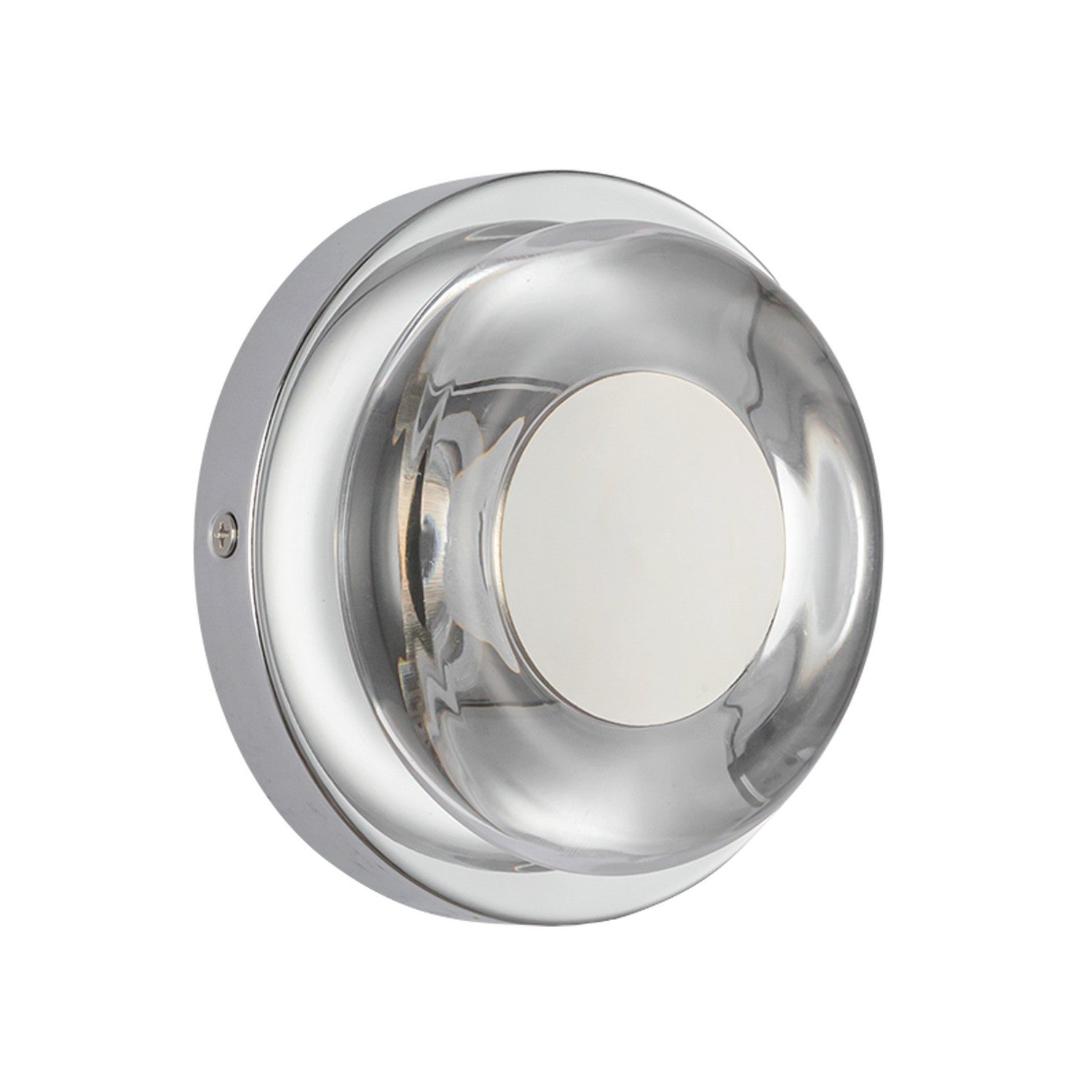 Kuzco Lighting - WS97204-CH/CL - LED Wall Sconce - Stephord - Chrome/Clear Glass
