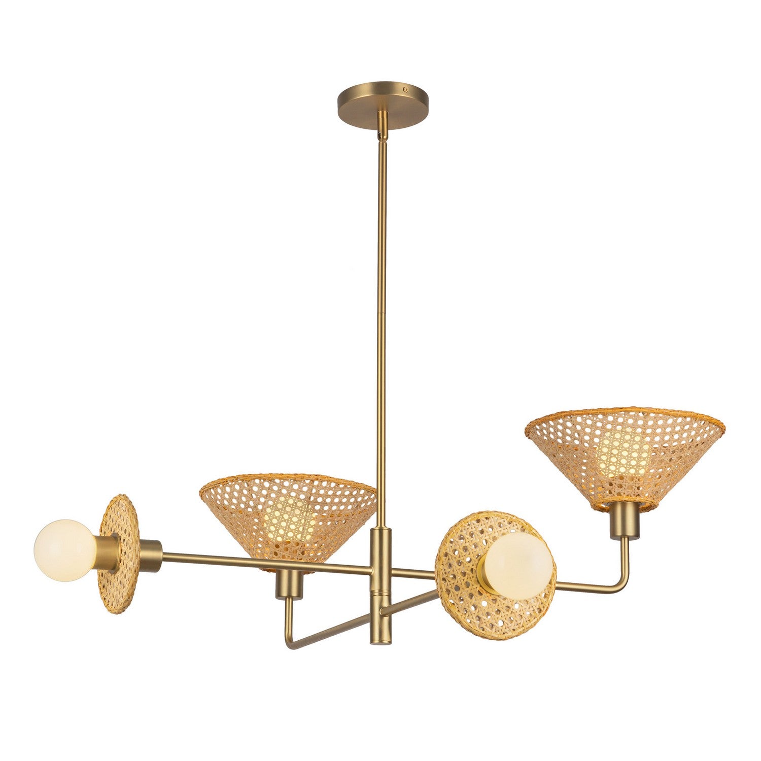 Alora - CH432438BG - Four Light Chandelier - Piper - Brushed Gold