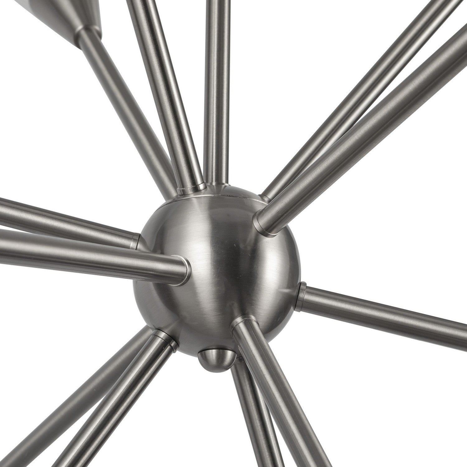 Alora - CH462039BNGR - 12 Light Chandelier - Cosmo - Brushed Nickel/Glossy Ribbed Opal Glass