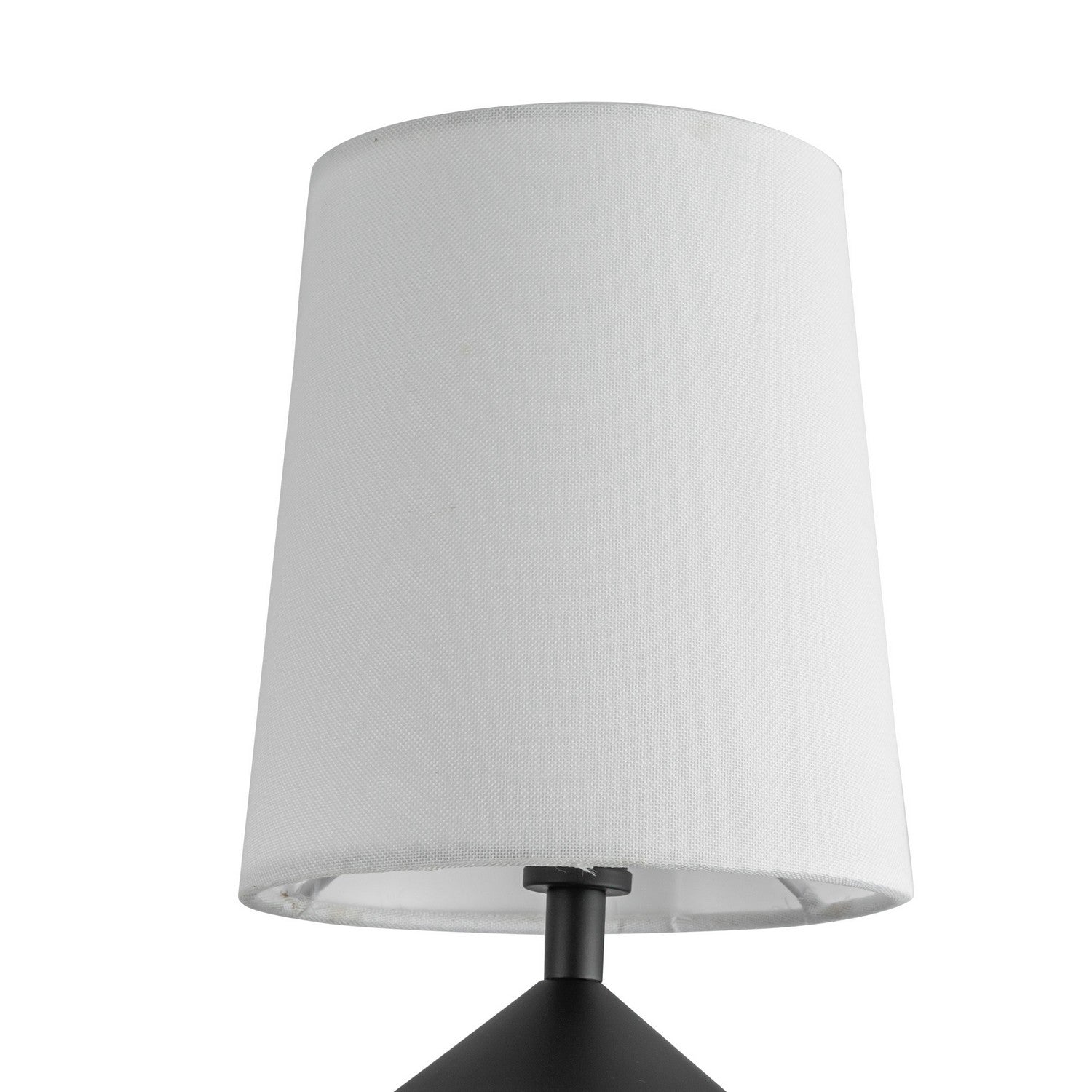 Alora - CH497445MBWL - Four Light Chandelier - Bridgette - Matte Black/White Linen