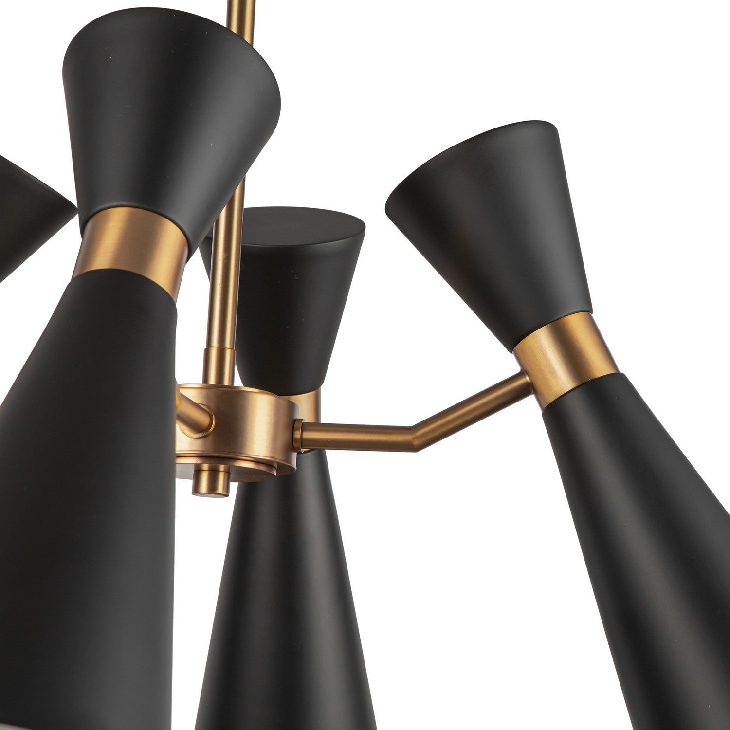 Alora - CH574424MBAG - Four Light Chandelier - Blake - Matte Black/Aged Gold