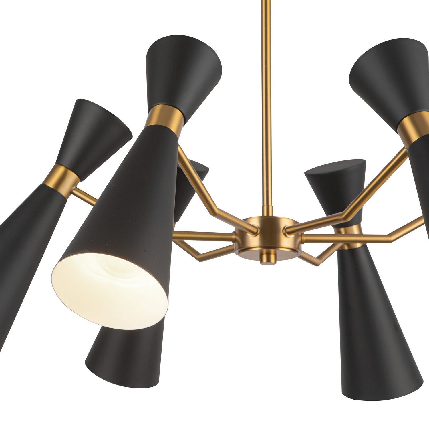 Alora - CH574632MBAG - Six Light Chandelier - Blake - Matte Black/Aged Gold