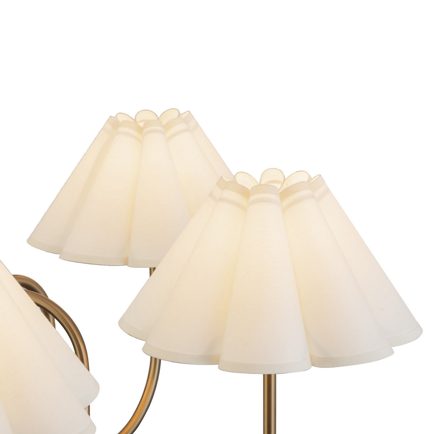 Alora - CH610530BGFW - Five Light Chandelier - Rosemary - Brushed Gold/Folded White