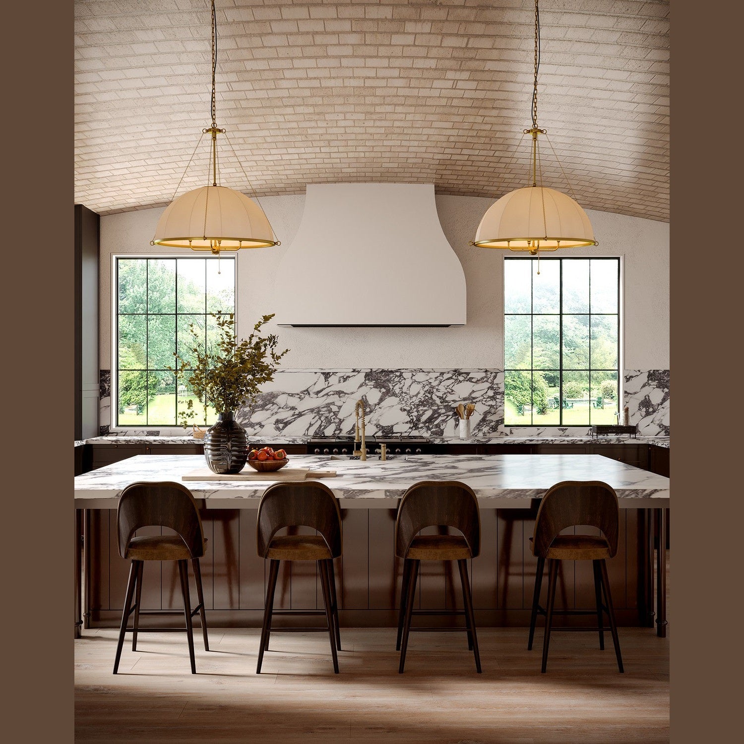 Alora - CH661433BG - Four Light Chandelier - Crosby - Brushed Gold