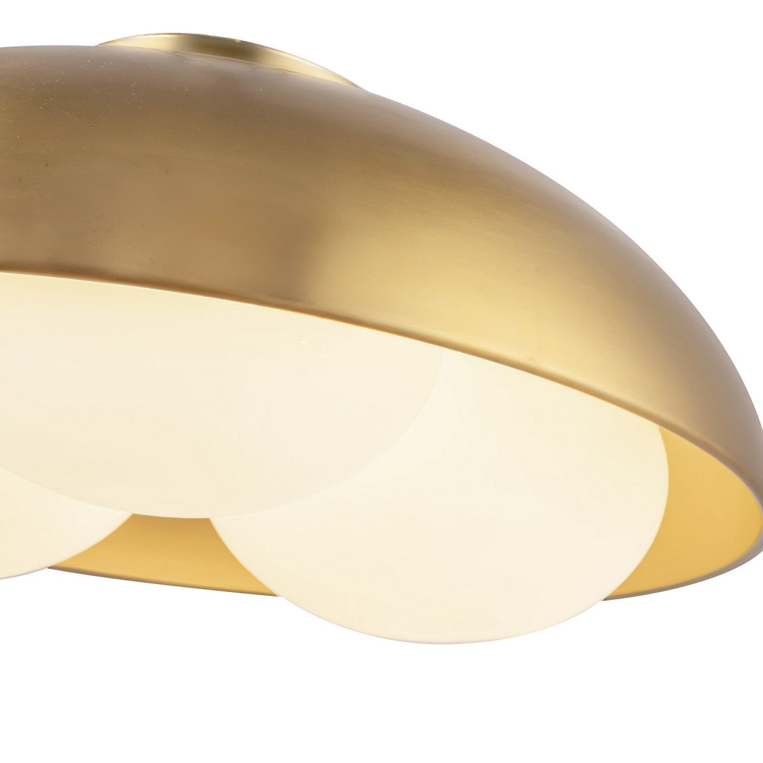 Alora - FM495316BGOP - Three Light Flush Mount - Robyn - Brushed Gold/Opal Glass