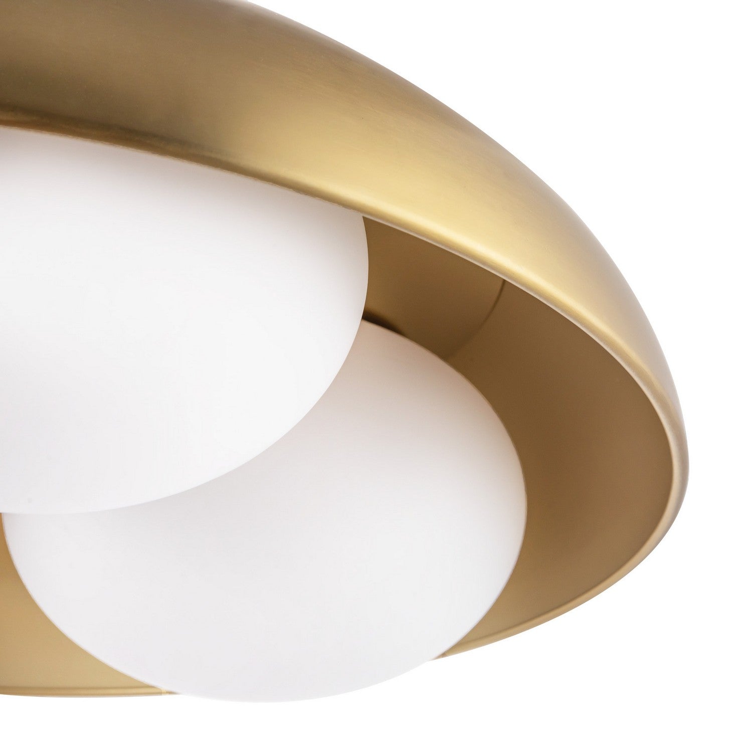 Alora - FM495316BGOP - Three Light Flush Mount - Robyn - Brushed Gold/Opal Glass