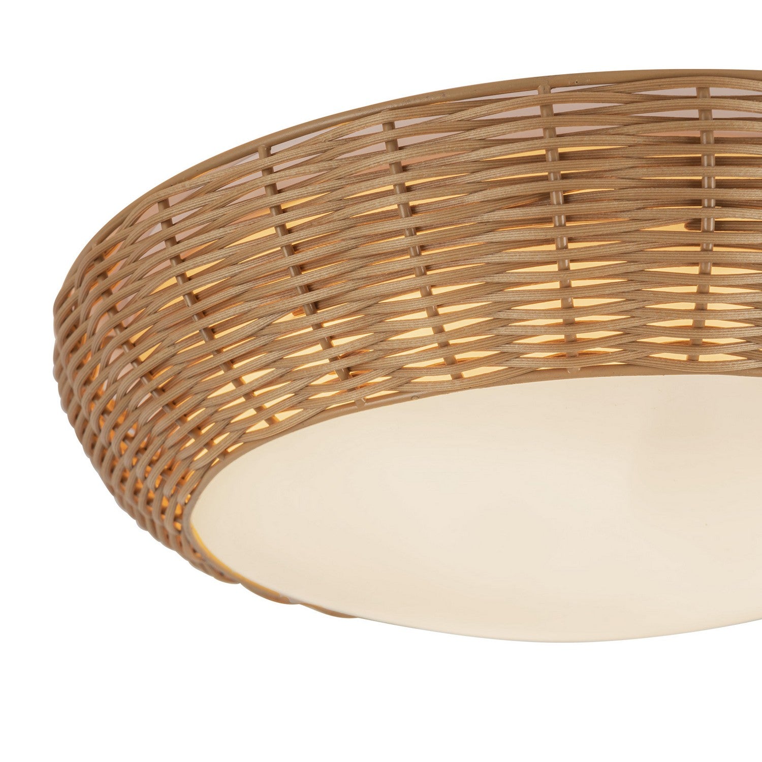 Alora - FM511014RA - Two Light Flush Mount - Merida - Rattan