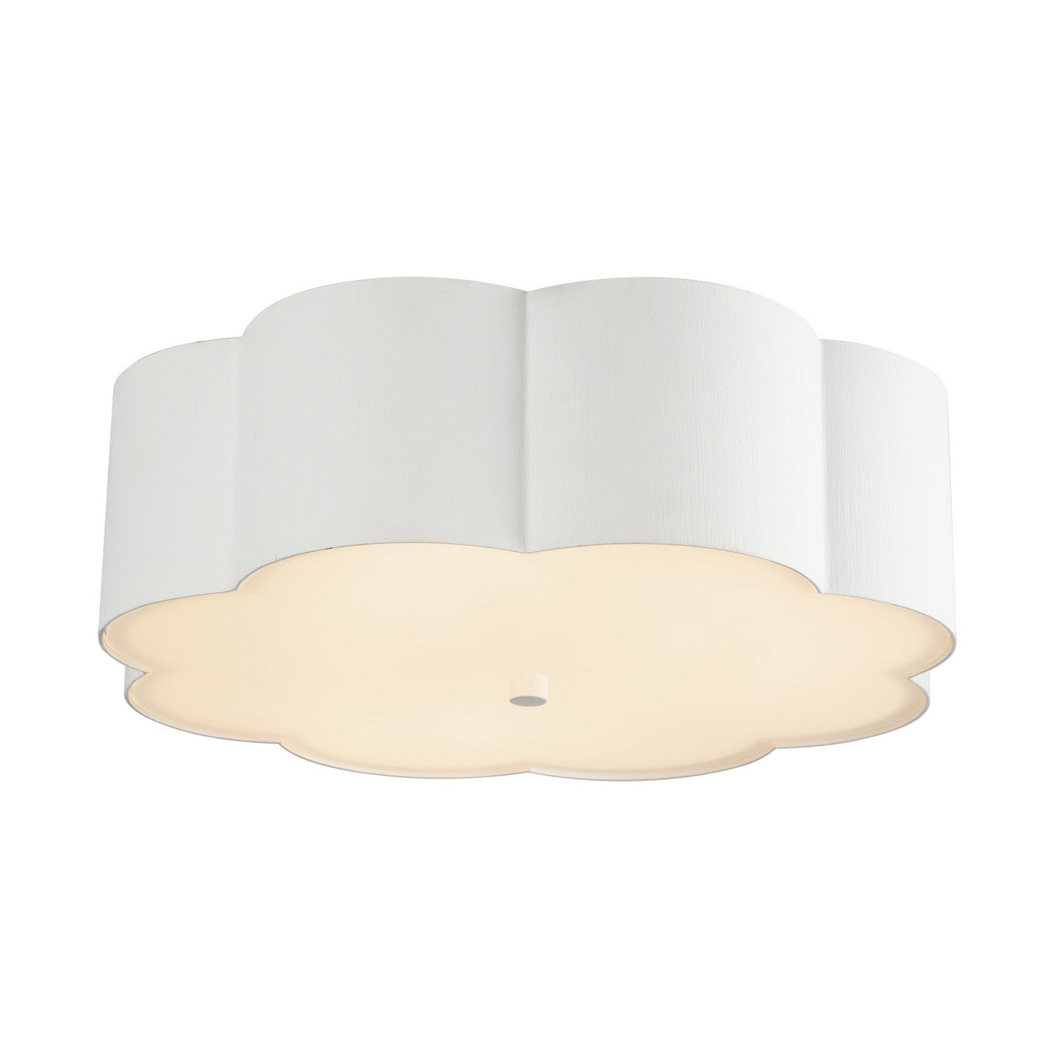 Alora - FM603314AW - Three Light Flush Mount - Blossom - Antique White