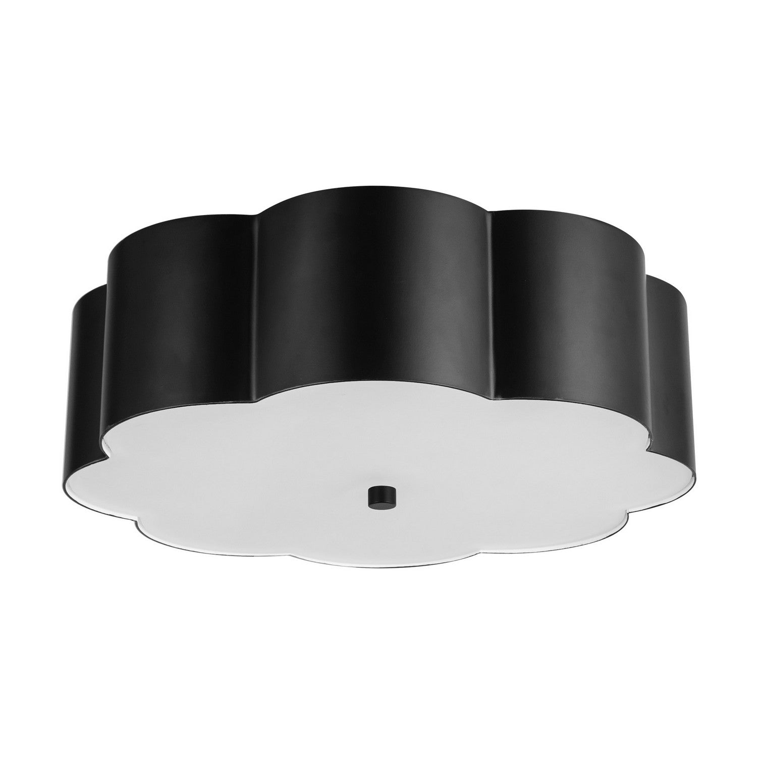 Alora - FM603314MB - Three Light Flush Mount - Blossom - Matte Black