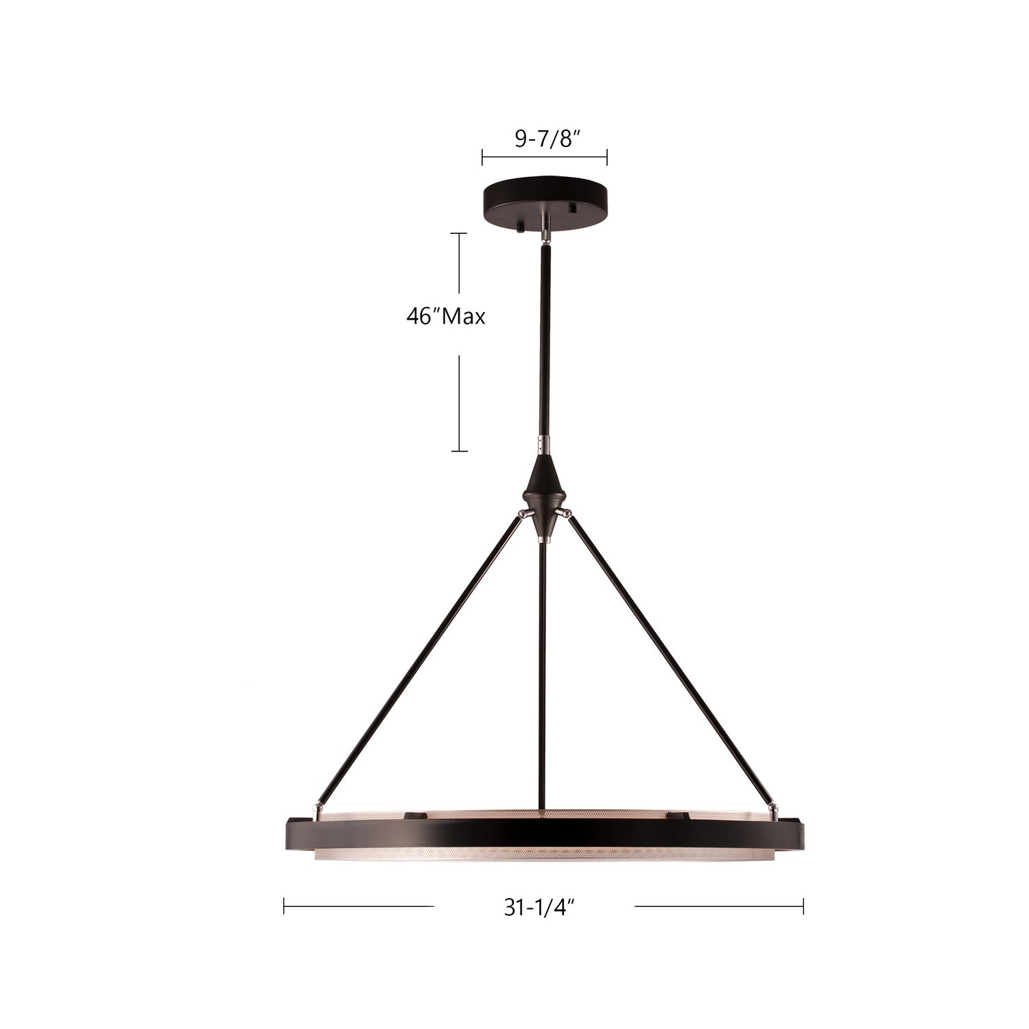 Alora - PD302732CBGS-UNV-010 - LED Pendant - Duo - Classic Black/Gold Shimmer