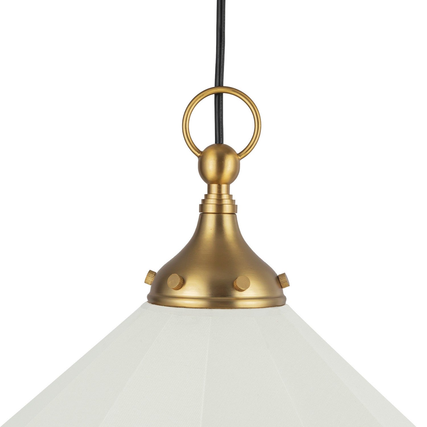 Alora - PD447120BGWL - One Light Pendant - Ellen - Brushed Gold/White Linen