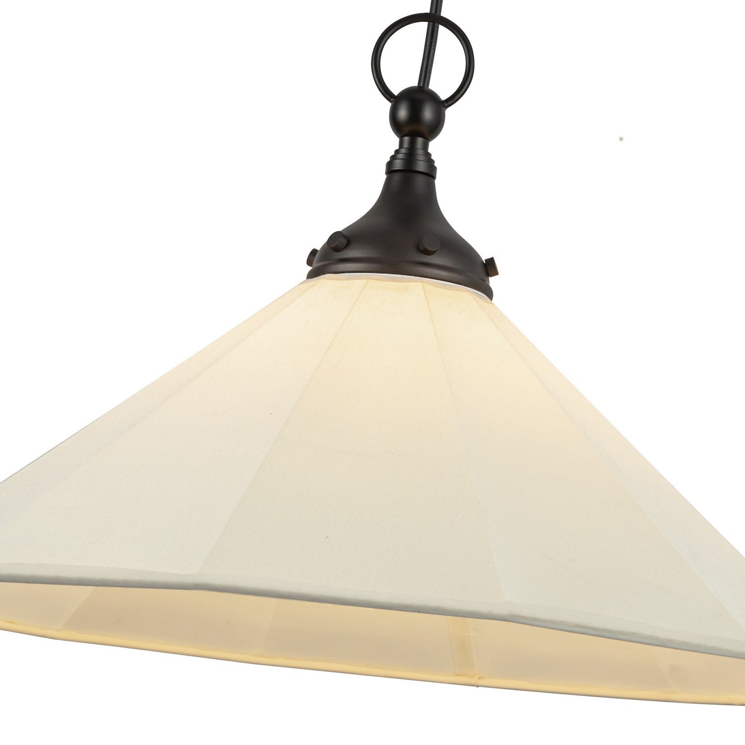 Alora - PD447120MBWL - One Light Pendant - Ellen - Matte Black/White Linen