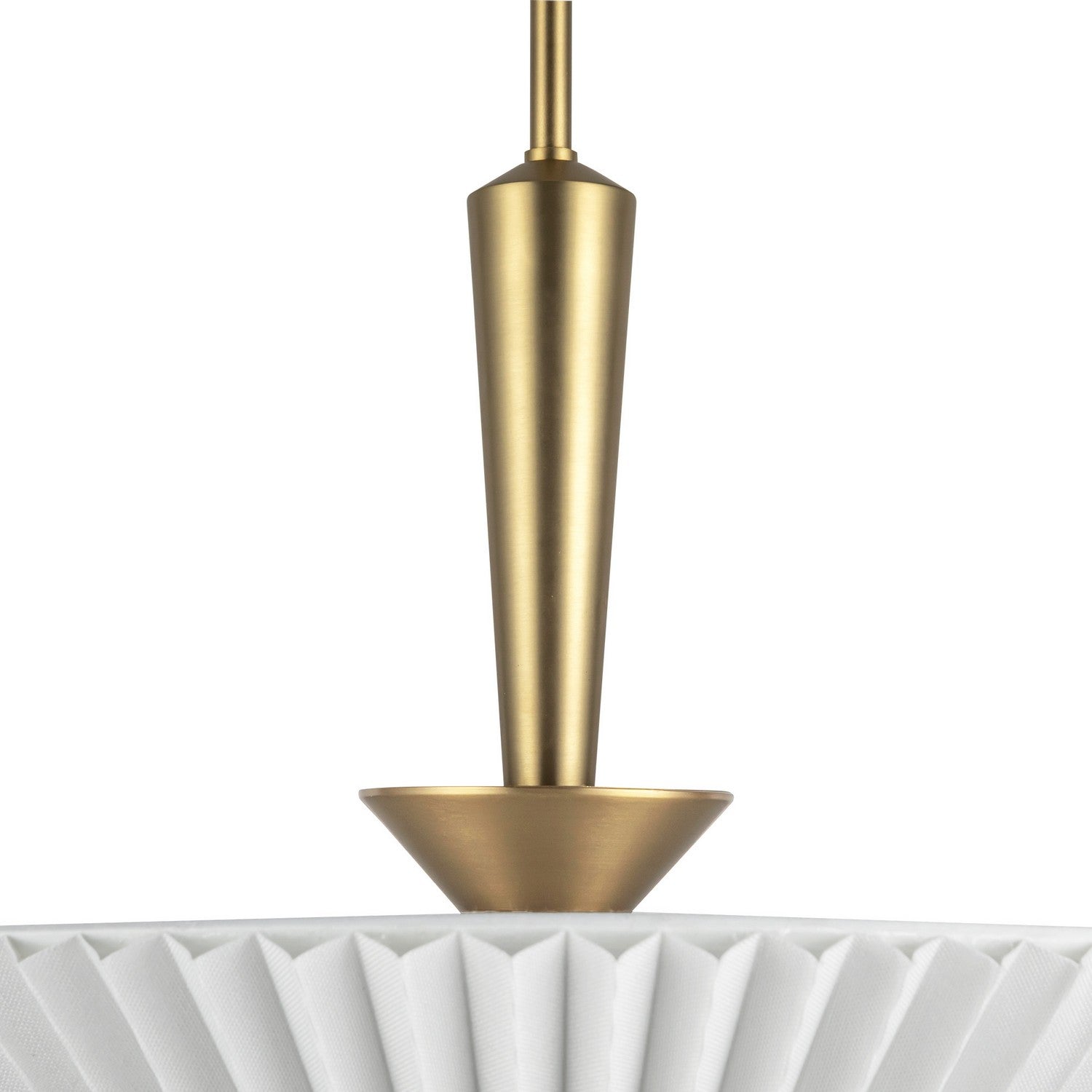 Alora - PD497016BGFW - One Light Pendant - Bridgette - Brushed Gold/Folded White