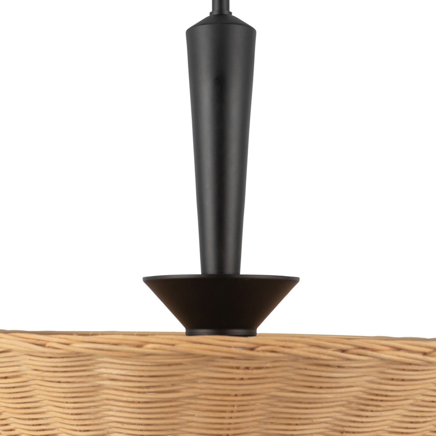 Alora - PD497016MBRA - One Light Pendant - Bridgette - Matte Black/Rattan