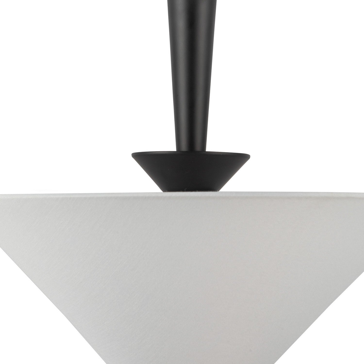 Alora - PD497016MBWL - One Light Pendant - Bridgette - Matte Black/White Linen