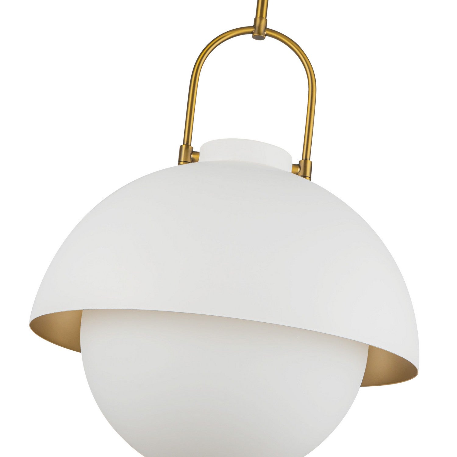 Alora - PD507216WHOP - One Light Pendant - Harper - White/Opal Glass