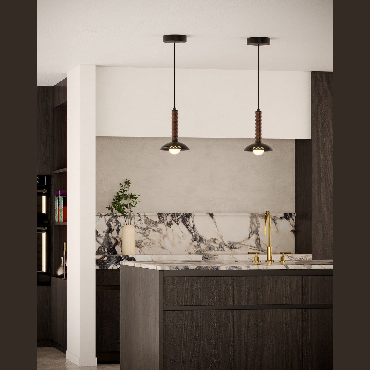 Alora - PD616109MBOP-UNV - LED Pendant - Arden - Matte Black/Opal Glass