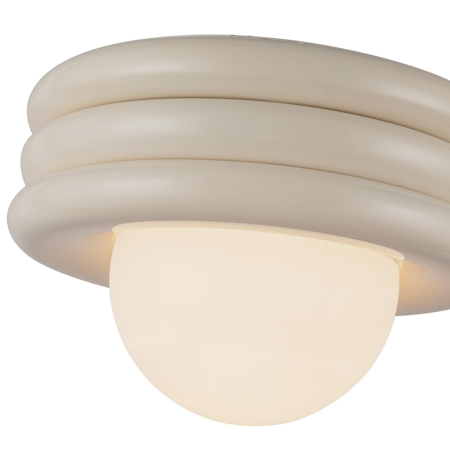 Alora - SF426012PW - One Light Semi-Flush Mount - Harvey - Pearl White