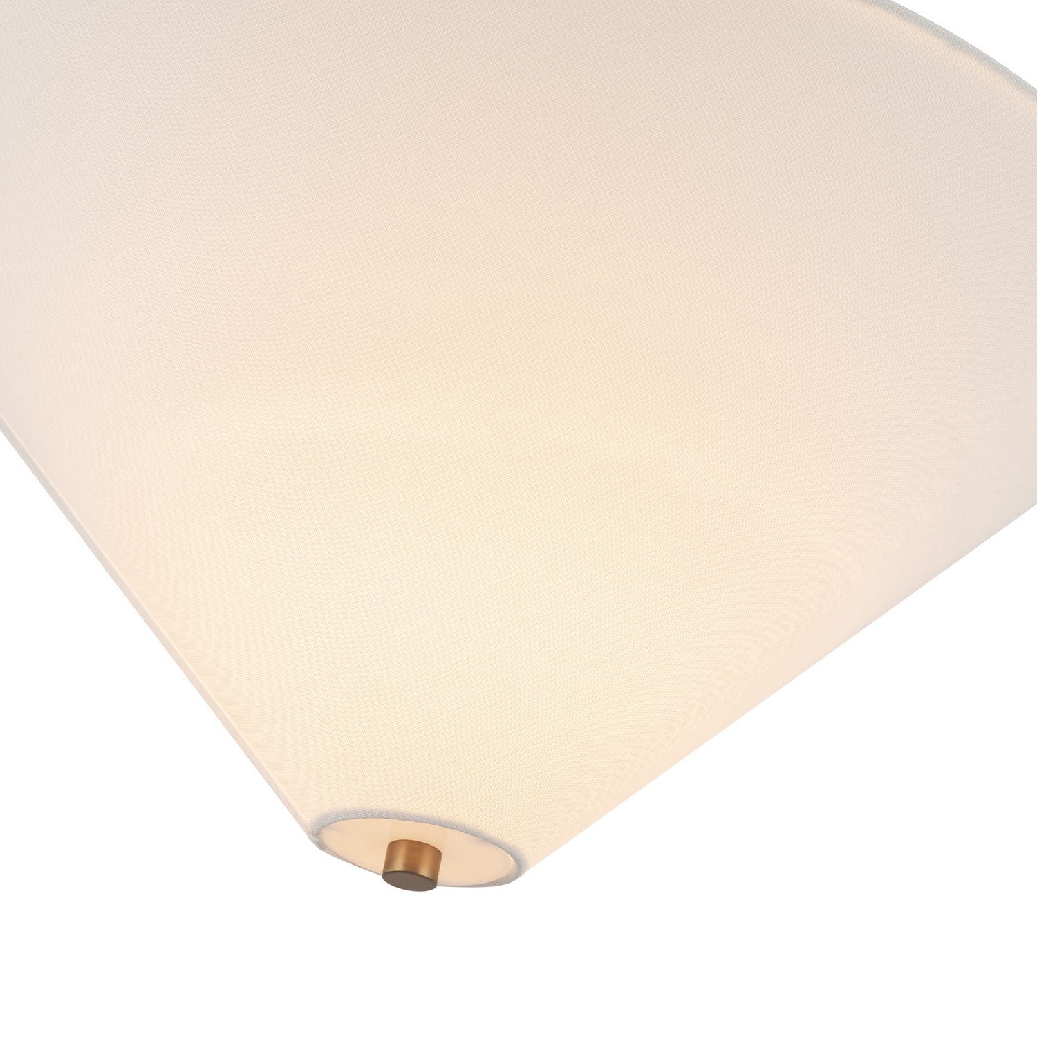 Alora - SF497016BGWL - One Light Semi-Flush Mount - Bridgette - Brushed Gold/White Linen
