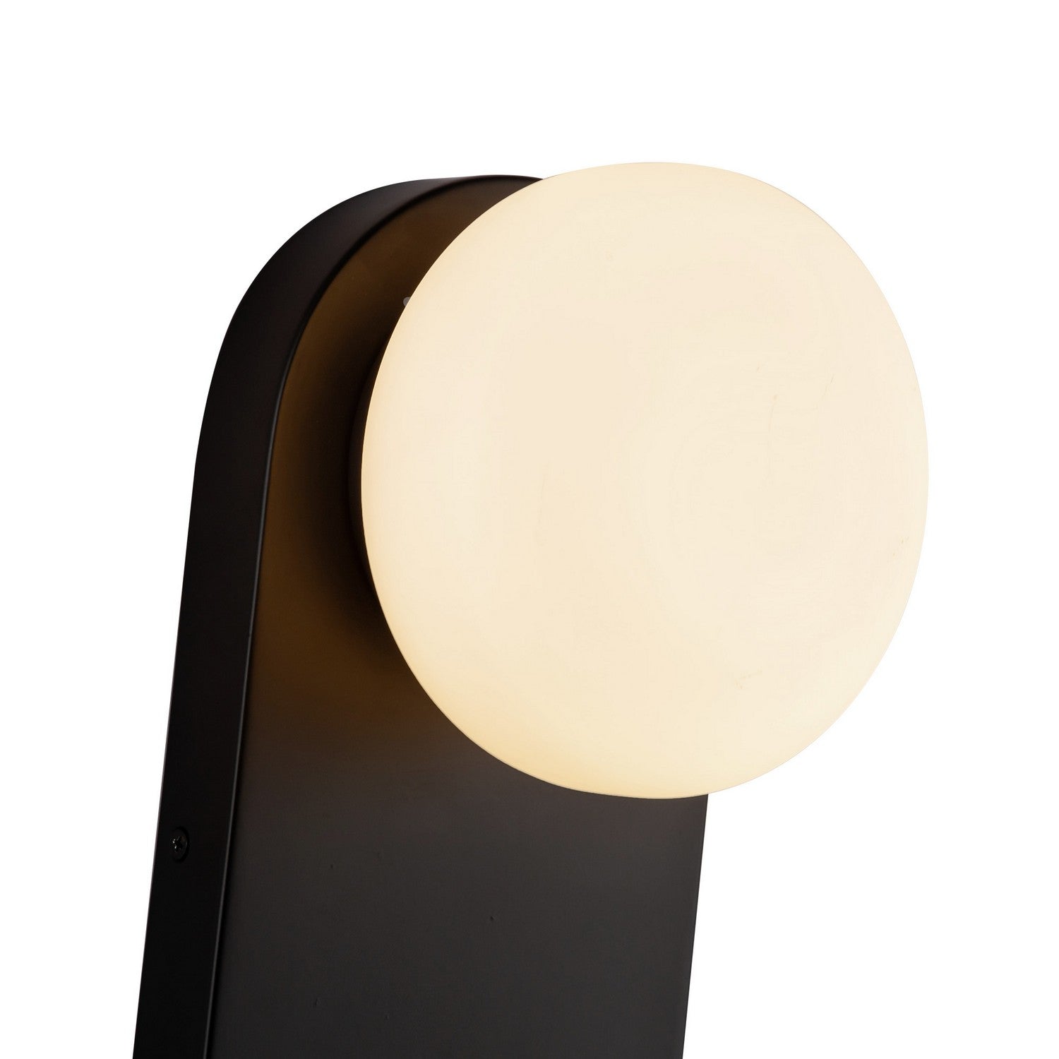 Alora - WV425112MBOP - One Light Vanity - Ariel - Matte Black/Opal Glass