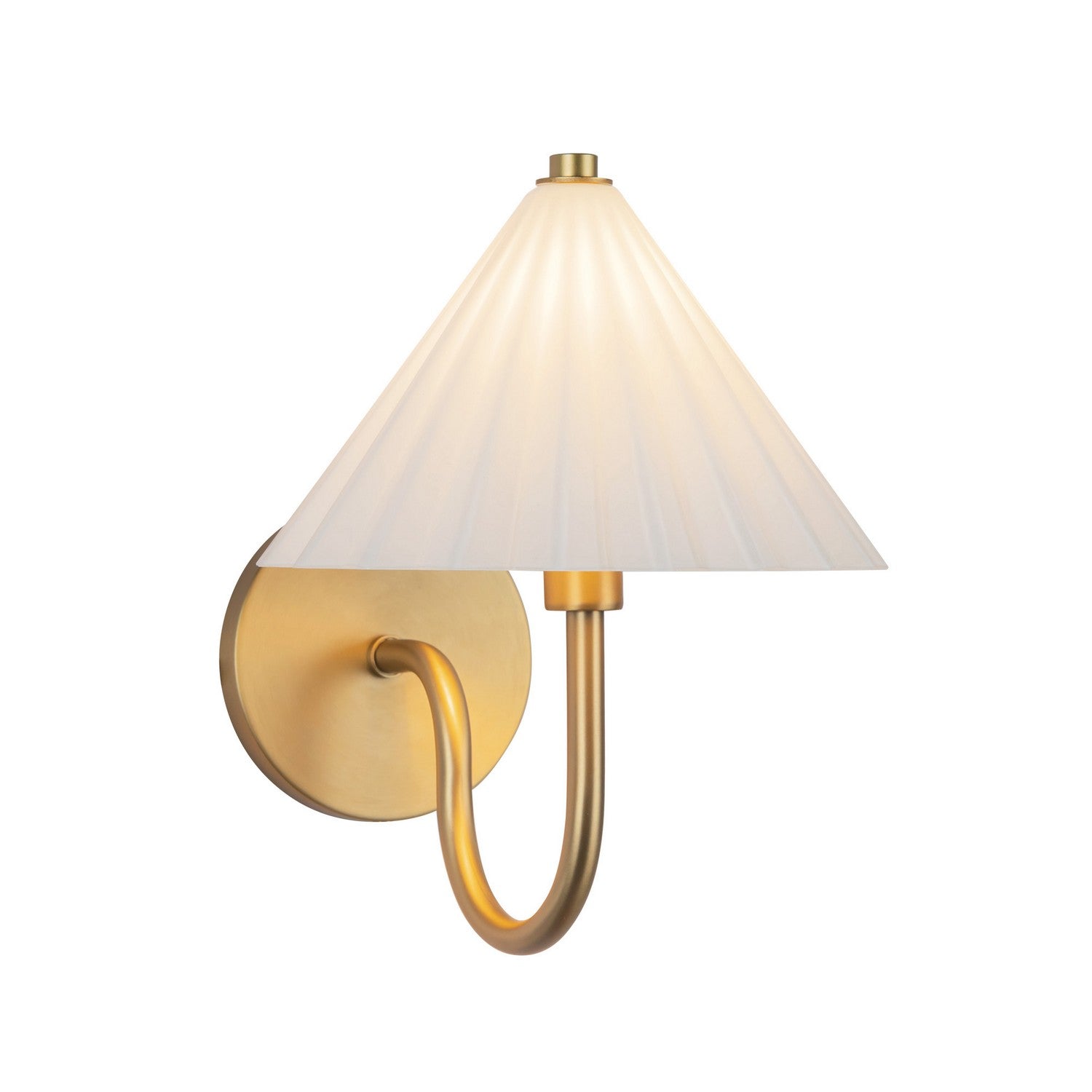 Alora - WV451808AGOP - One Light Vanity - Serena - Aged Gold/Opal Glass