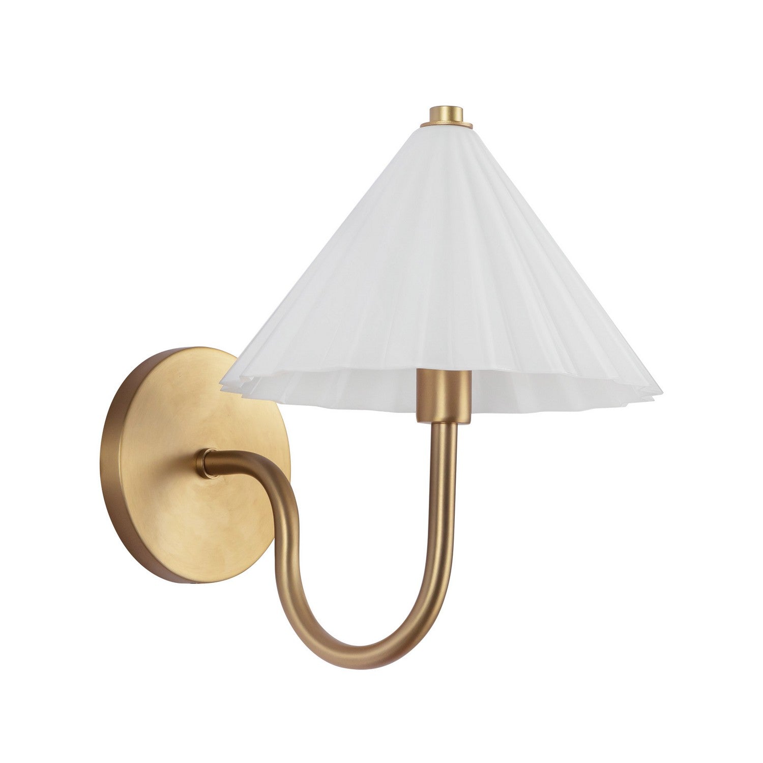 Alora - WV451808AGOP - One Light Vanity - Serena - Aged Gold/Opal Glass