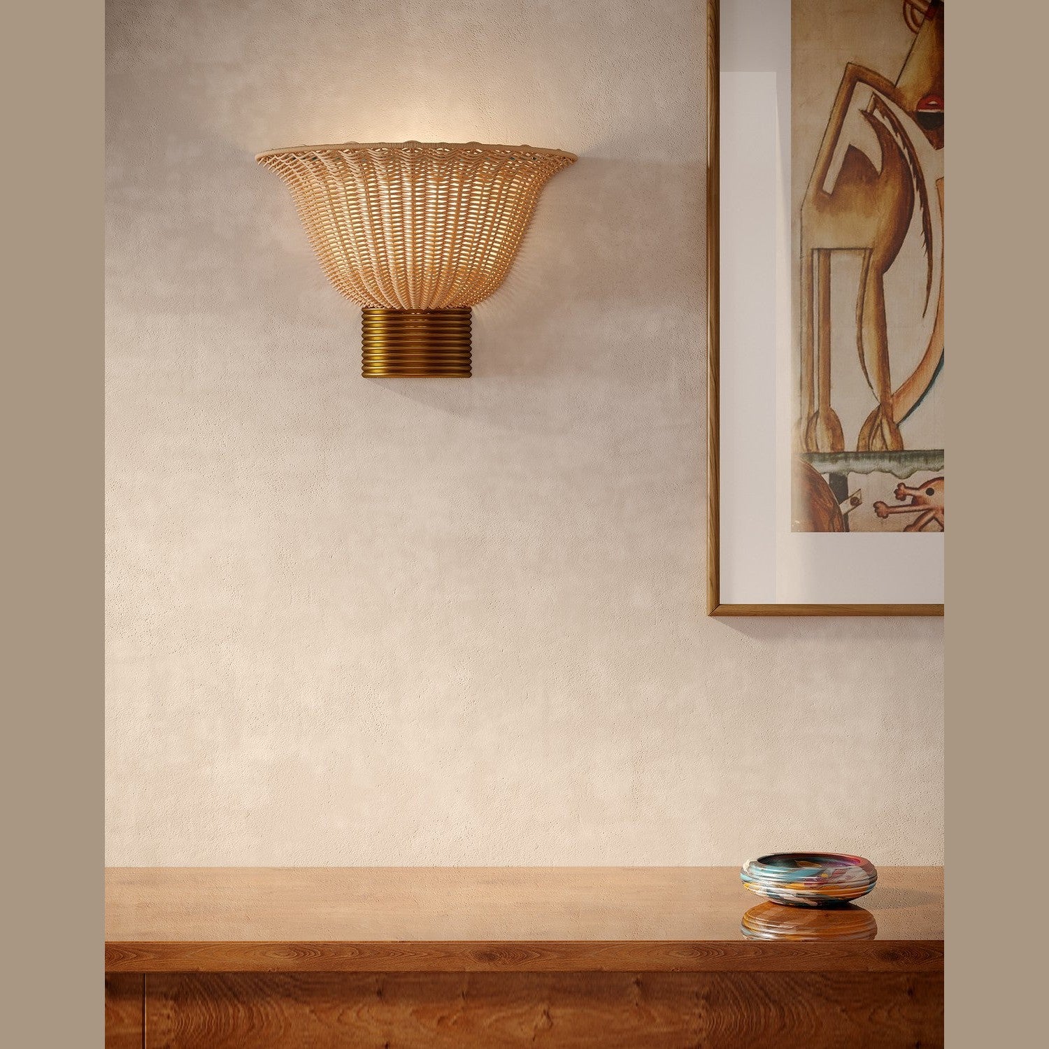 Alora - WV667014BG - One Light Vanity - Rancho - Brushed Gold