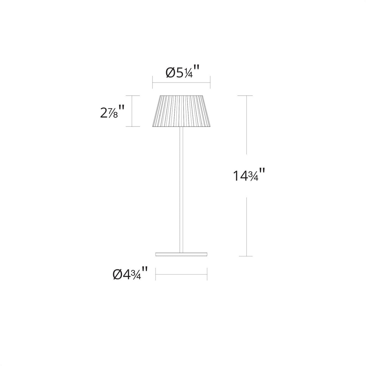 W.A.C. Lighting - TL-W251115-CS-BZ - LED Table Lamp - Pleat - Bronze