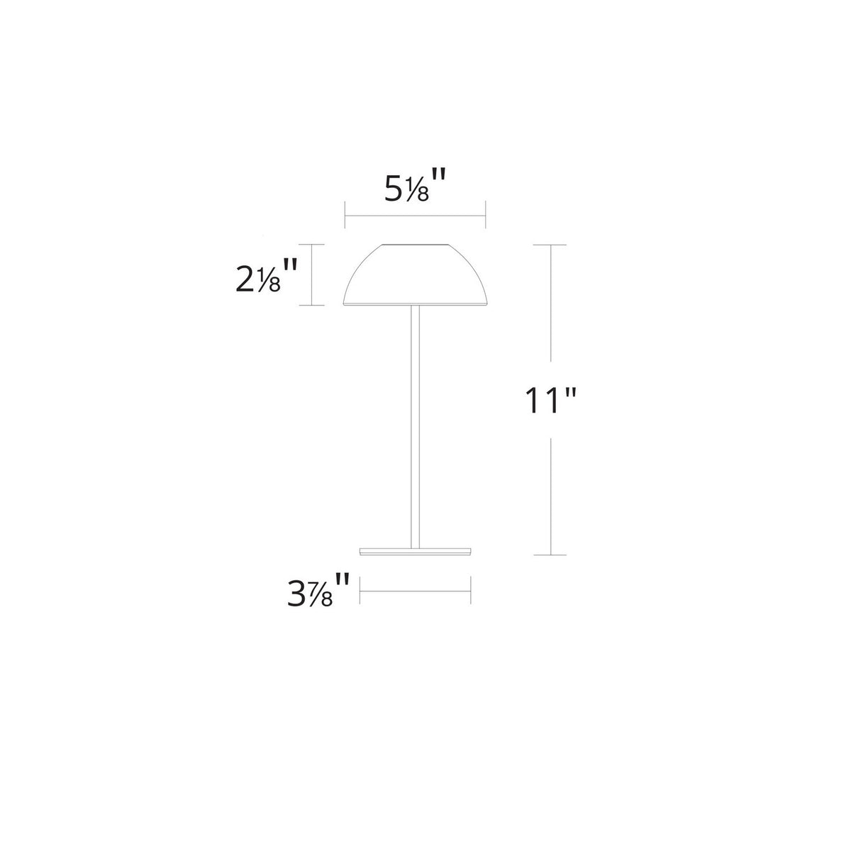W.A.C. Lighting - TL-W251511-CS-BK - LED Table Lamp - Channing - Black