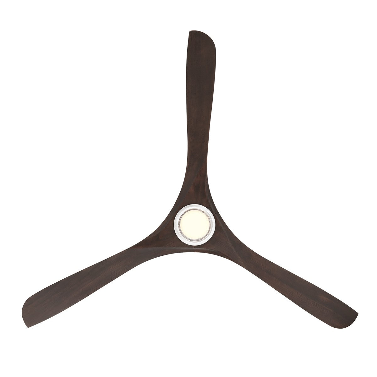 Modern Forms Fans - FR-D2504-72L-MW/DW - 72"Ceiling Fan - Carve - Matte White/Dark Walnut