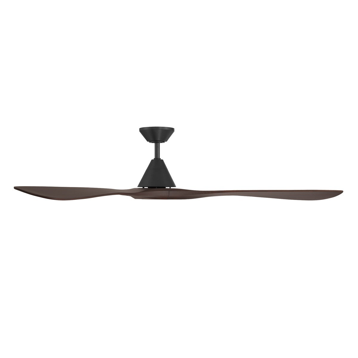 Modern Forms Fans - FR-D2504-72-MB/DW - 72"Ceiling Fan - Carve - Matte Black/Dark Walnut