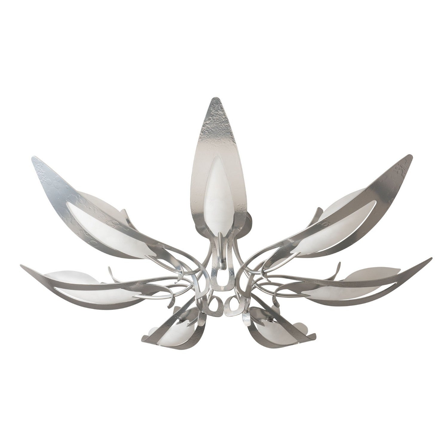 Hubbardton Forge - 121320-SKT-85-BB0823 - Seven Light Semi-Flush Mount - Parasol - Sterling