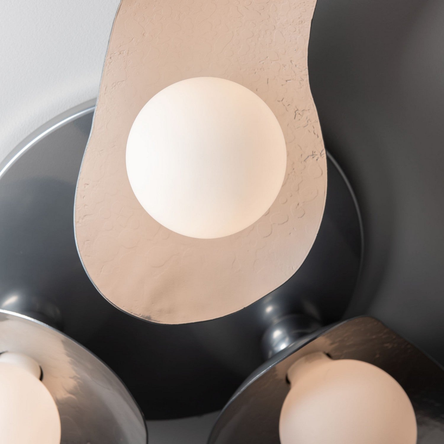 Hubbardton Forge - 122110-SKT-85 - Three Light Semi-Flush Mount - Yoki - Sterling