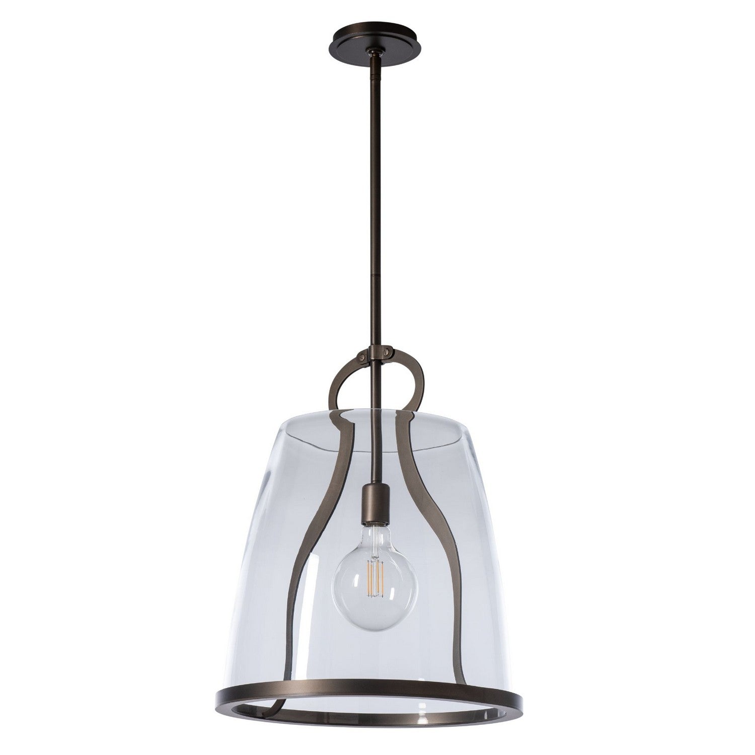 Hubbardton Forge - 131066-SKT-MULT-07-ZM0819 - One Light Pendant - Caliper - Dark Smoke