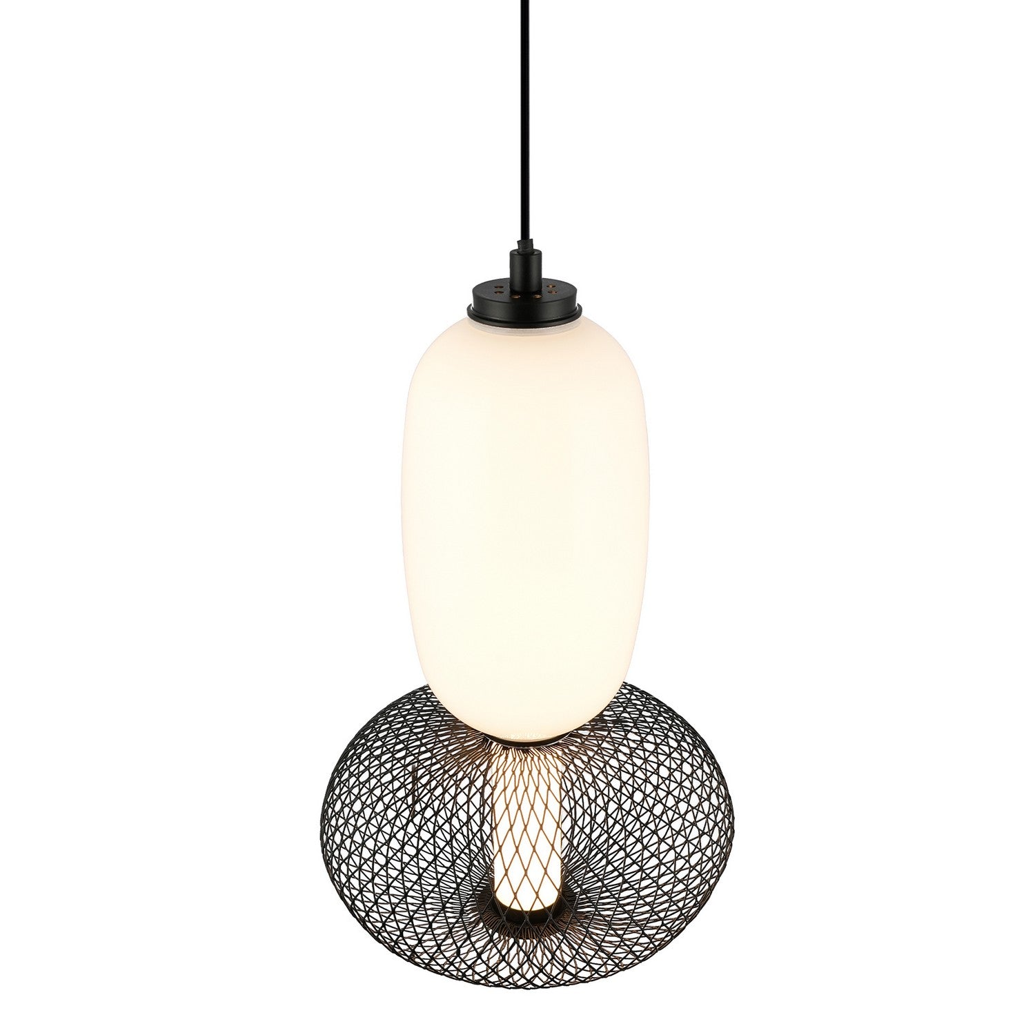 Artcraft - AC7461BK - LED Pendant - Ace - Black
