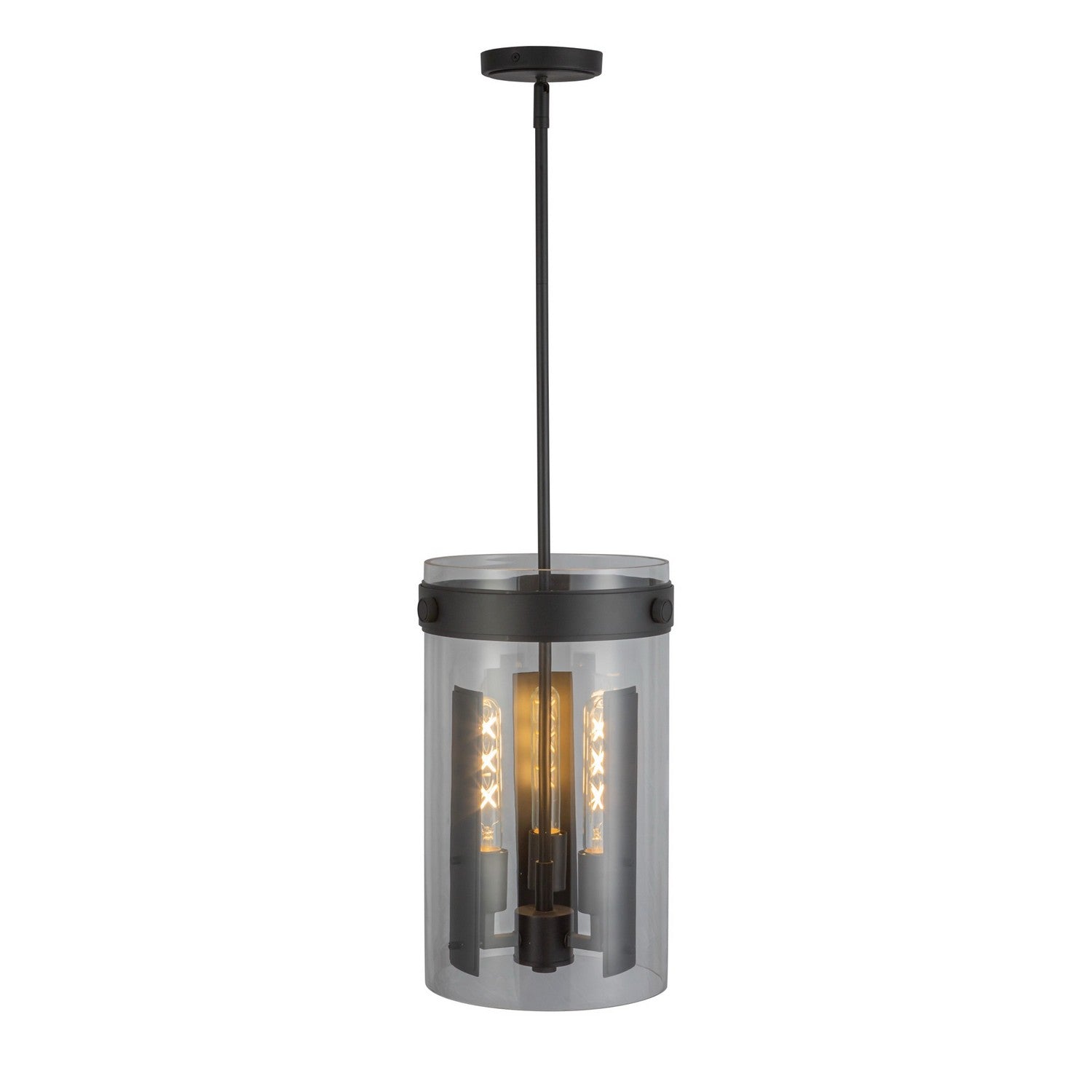 Artcraft - AC10051BK - Three Light Pendant - Dahlia - Black