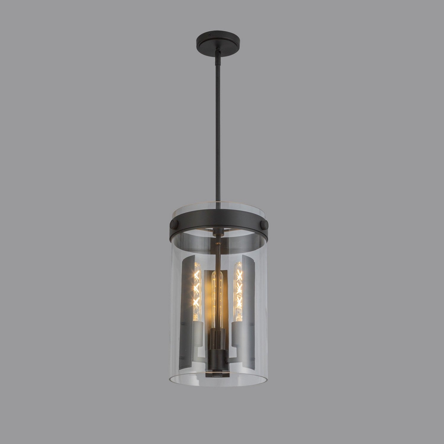 Artcraft - AC10051BK - Three Light Pendant - Dahlia - Black