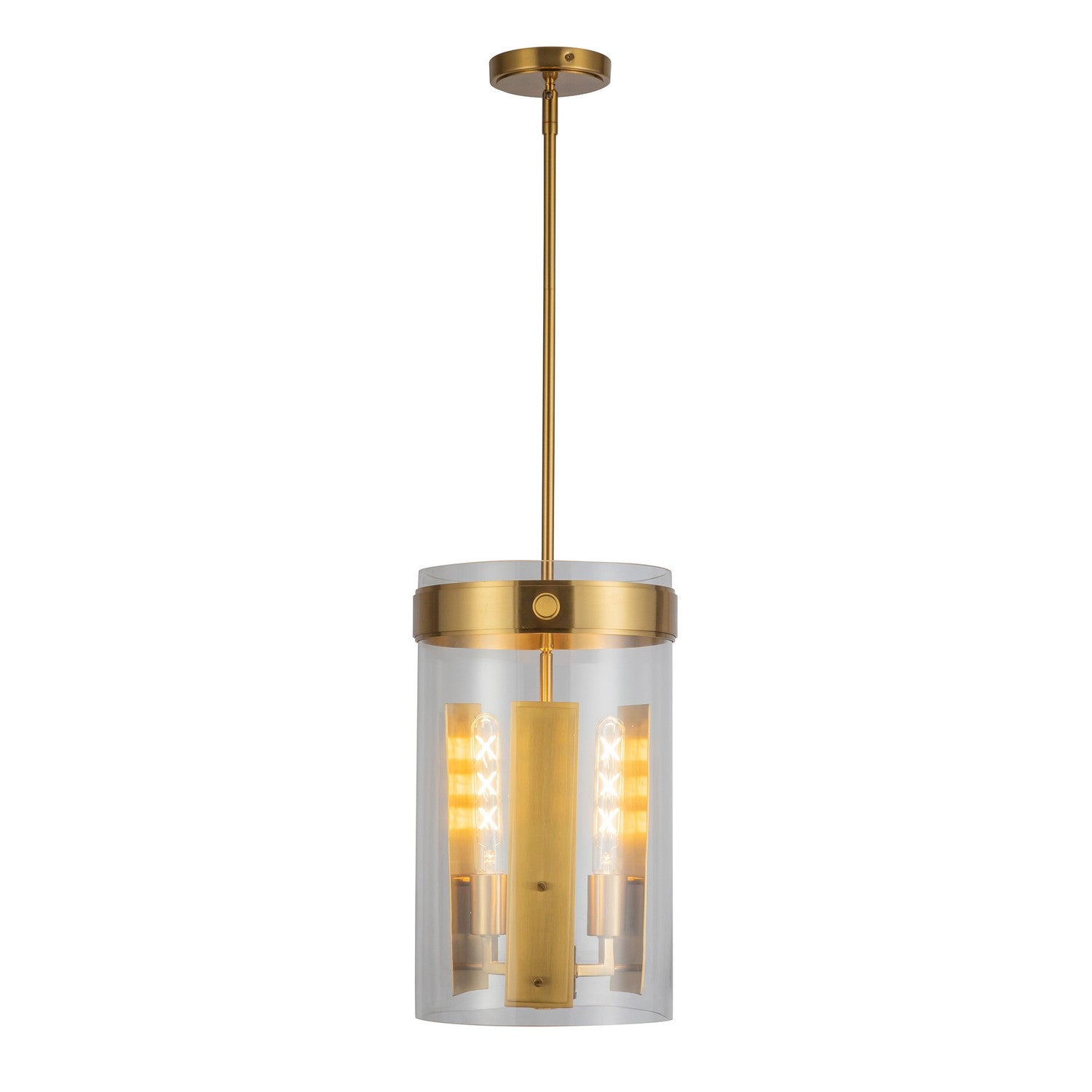 Artcraft - AC10051BR - Three Light Pendant - Dahlia - Brushed Brass