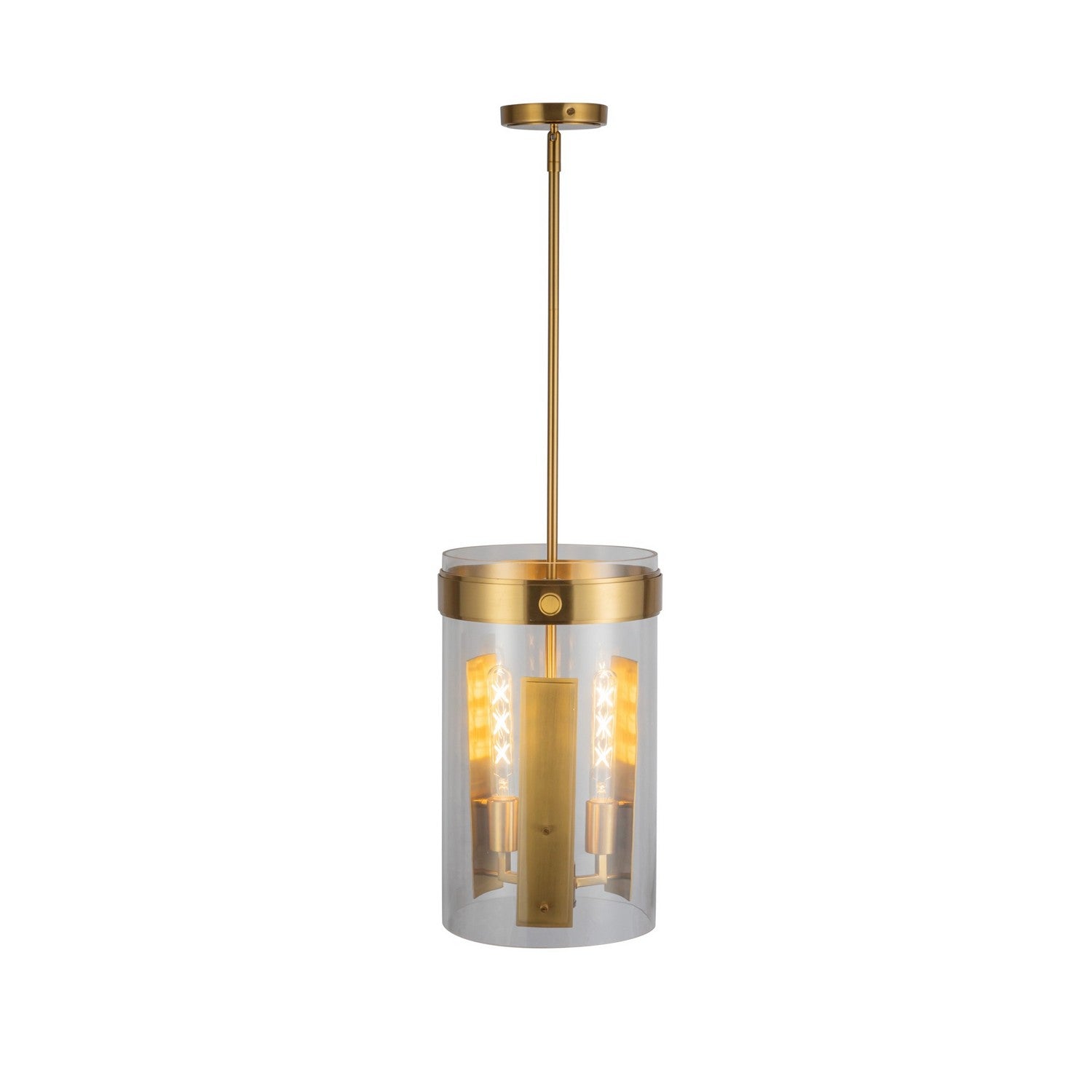 Artcraft - AC10051BR - Three Light Pendant - Dahlia - Brushed Brass