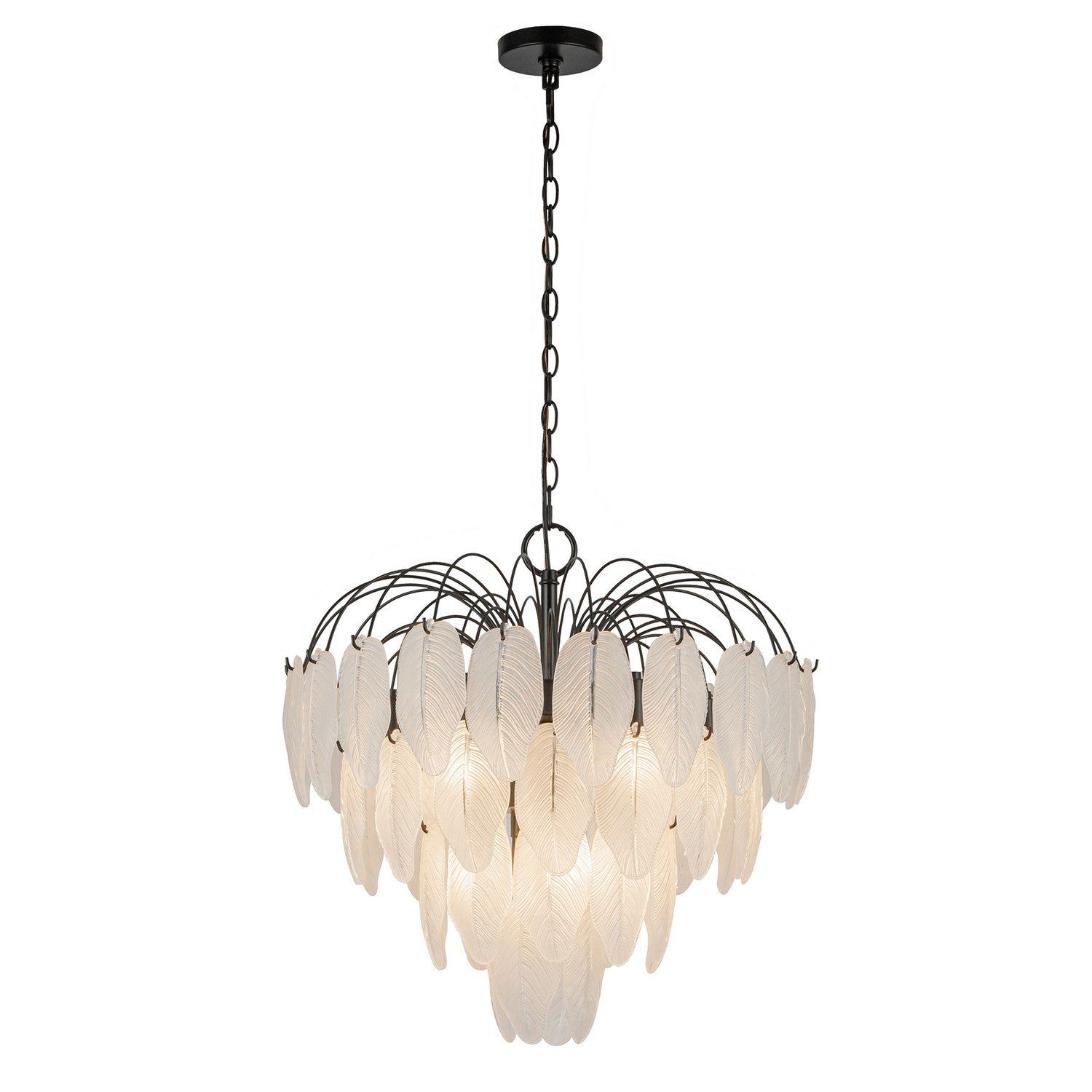 Artcraft - AC11781BK - Ten Light Chandelier - Alessia - Black